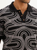 Classic Comfort Fit Jacquard Shirt | Black