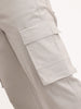 Loose Fit Cargo Trouser | Grey
