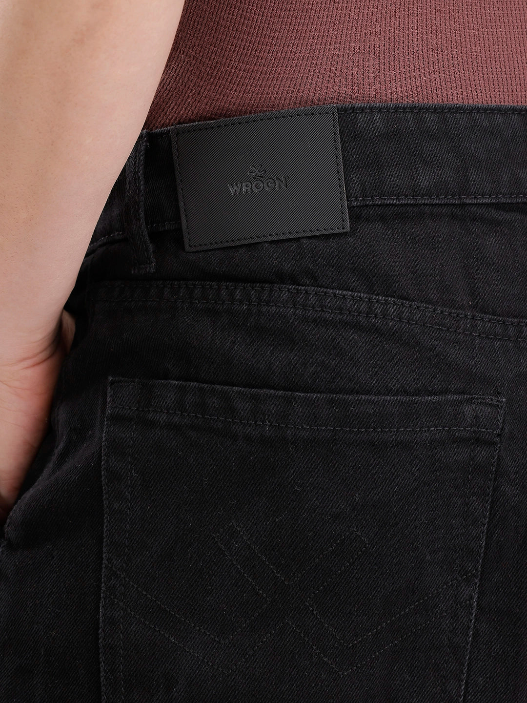 Classic Barrel Fit Denim Jeans | Black