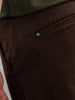 Straight Fit Cotton Stretch Chino I Brown