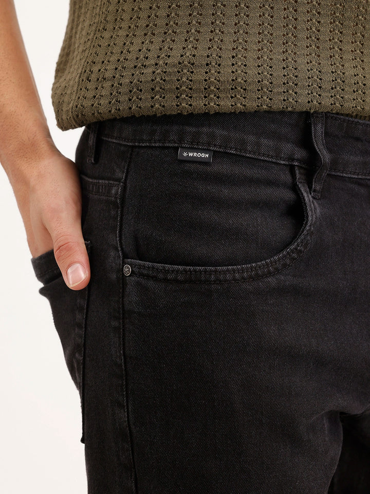 Skinny Crop Denim Jeans | Black