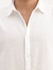 Solid Regular Fit Full Sleeve Shirt | White