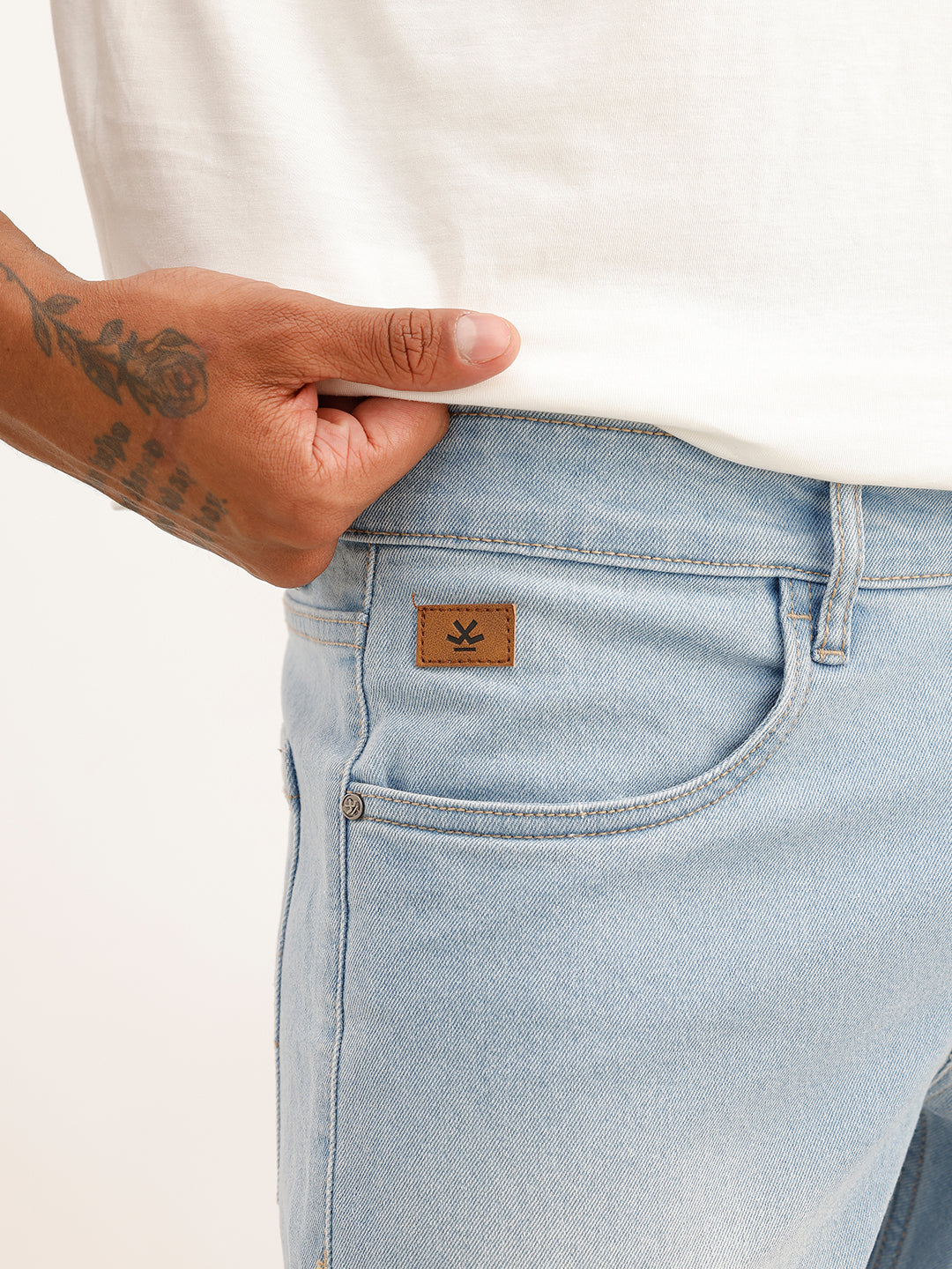Solid Slim Fit Denim Jeans | Blue