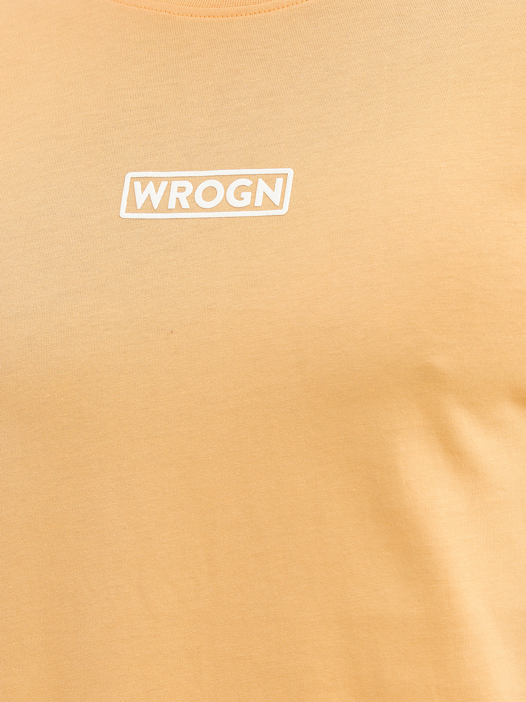 Classic Slim Fit Placement Printed T-Shirt | Orange
