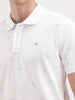 Slim Fit AOP Polo T-Shirt | White