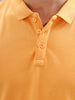 Casual Slim Fit Solid Polo T-Shirt | Orange