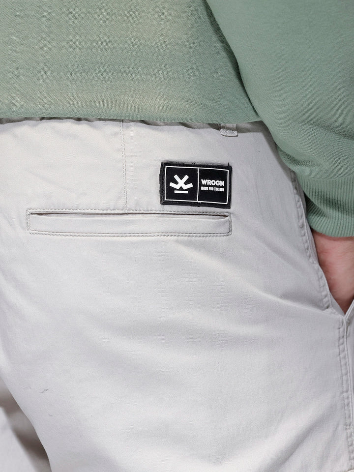 Men's straight fit trouser with cargo pockets | Grey