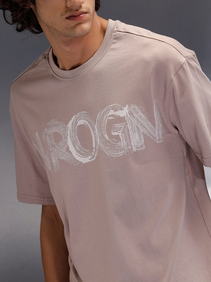 Crew Neck Oversized Fit Graphic Printed T-Shirt | Etherea