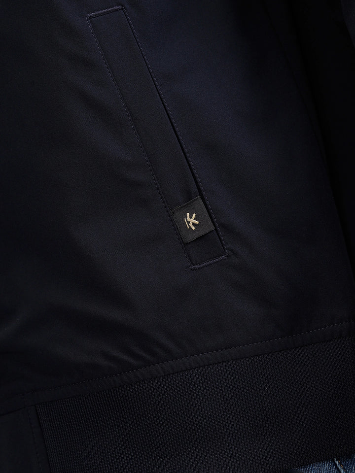 Lightweight Shell Slim Fit Bomber Jacket  |  Navy Blue