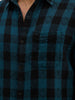 Classic Slim Fit Checkered Shirt | Teal
