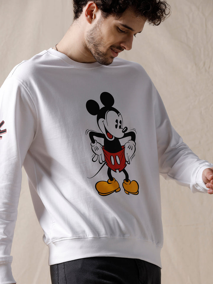 Printed Mickey Mouse Sweatshirt