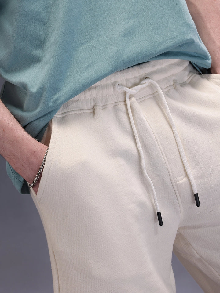 Solid Loose Fit Shorts | Off White