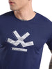 Classic Active Navy Chest Print T-Shirt