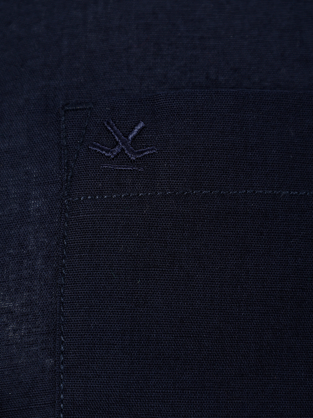 Solid Slim Fit Full Sleeve Shirt | Navy Blue