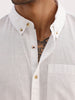 Solid Regular Fit Full Sleeve Shirt | White