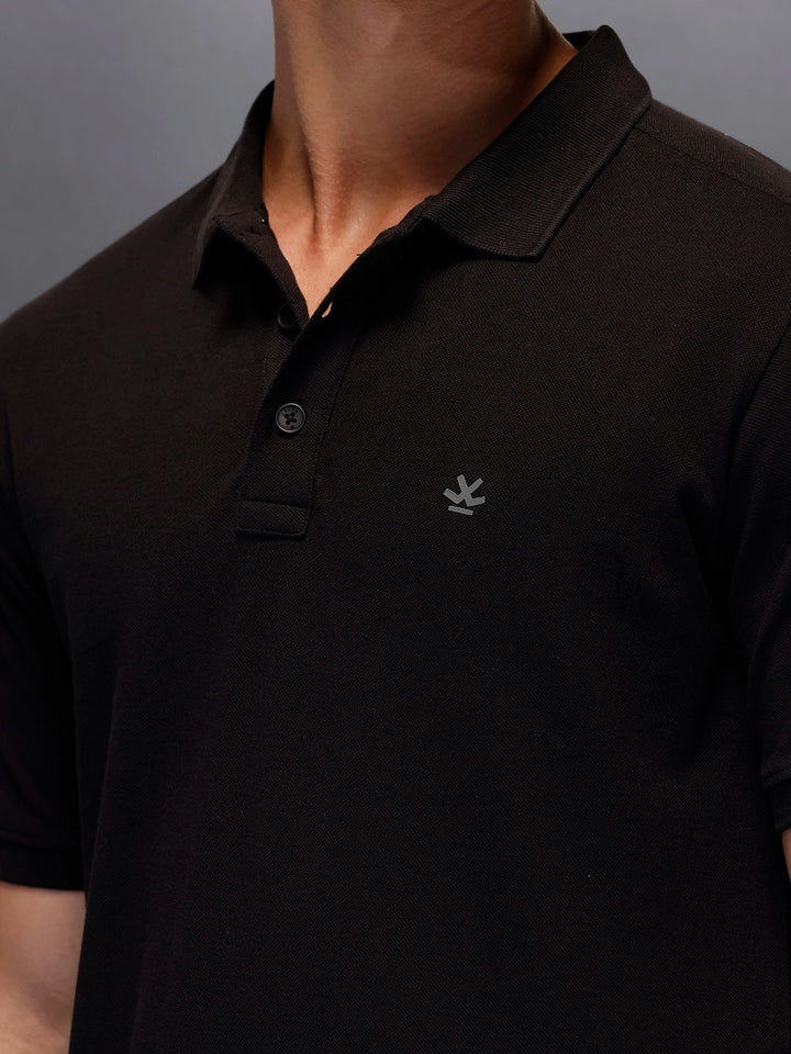 Men's Slim Fit Polo T-Shirt  |  Black