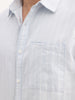 Slim Fit Striped Full Sleeve Shirt | Light Blue