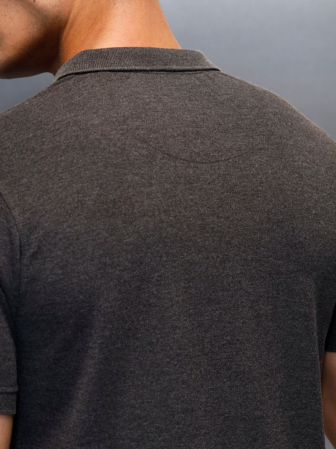 Men's Casual Regualr Fit Polo T-Shirt | Dark Grey
