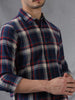 Dyed Plaid Navy Shirt