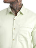 Premium Light Olive Long Sleeve Slim Fit Shirt