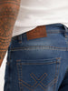 Faded Straight Fit Denim Jeans | Blue