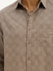 Comfort Fit Textured Full Sleeve Shirt | Pink