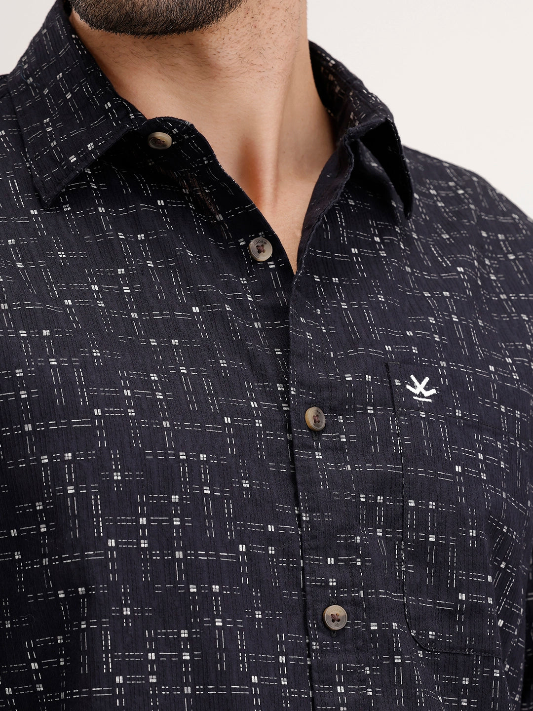 Regular Fit AOP Shirt | Black