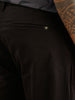 Solid Anti Fit Double Pleated Trouser | Black