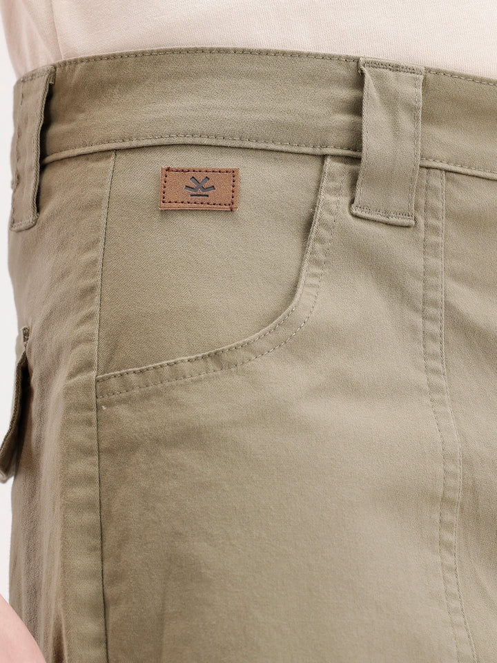 Loose Fit Cut & Sew Trouser | Olive