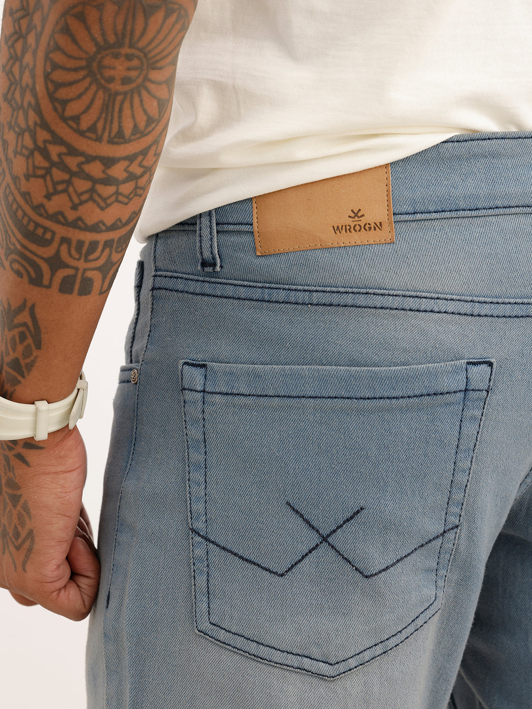 Solid Slim Fit Denim Jeans | Blue