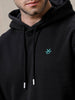 Solid Snug Black Hoodie