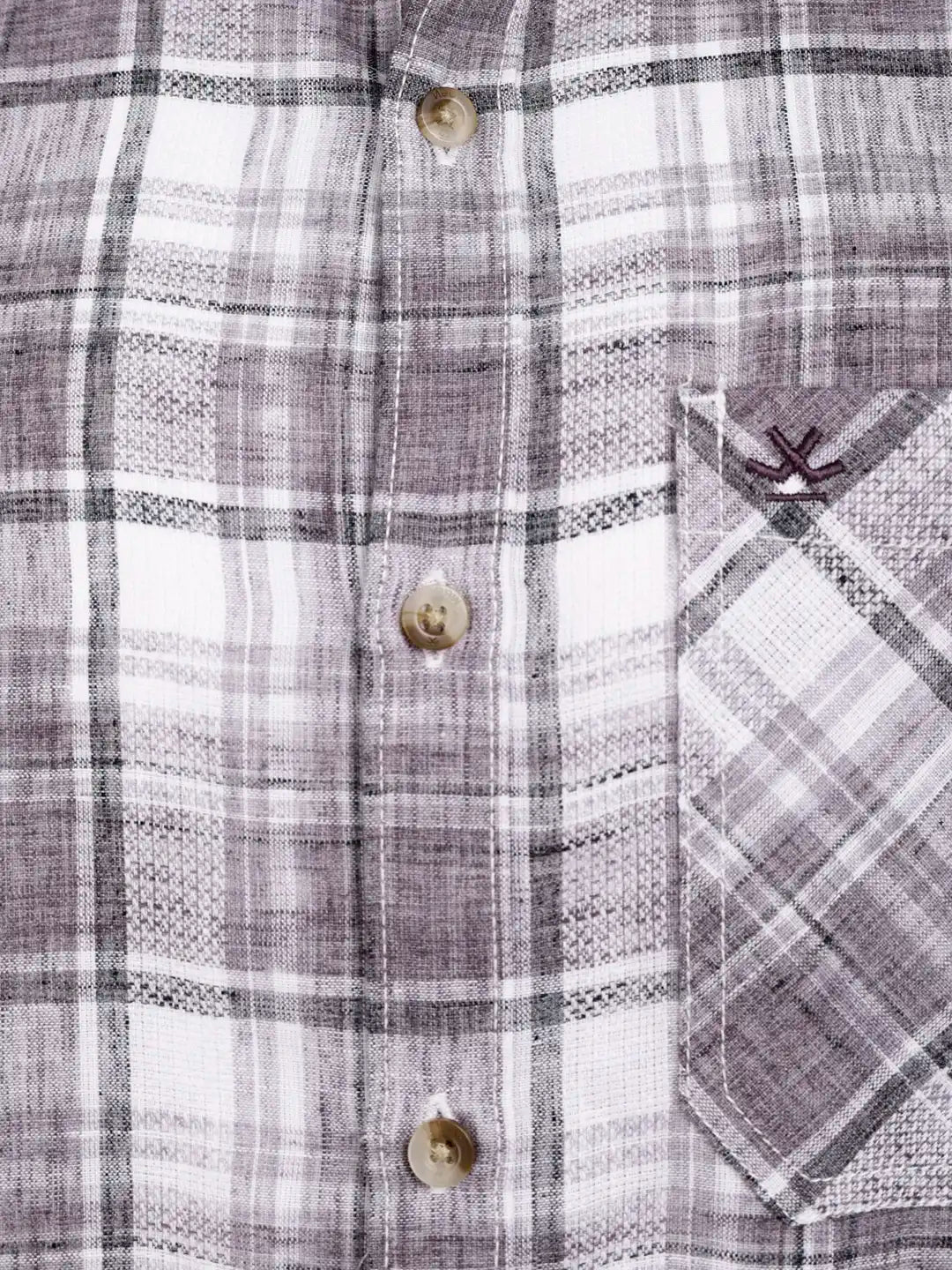 Classic Regular Fit Checkered Shirt | Purple