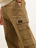 Solid Loose Fit Cargo Trouser | Olive | WTR0100LS5118W