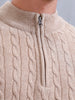 Slim Fit Casual Pullover | Beige