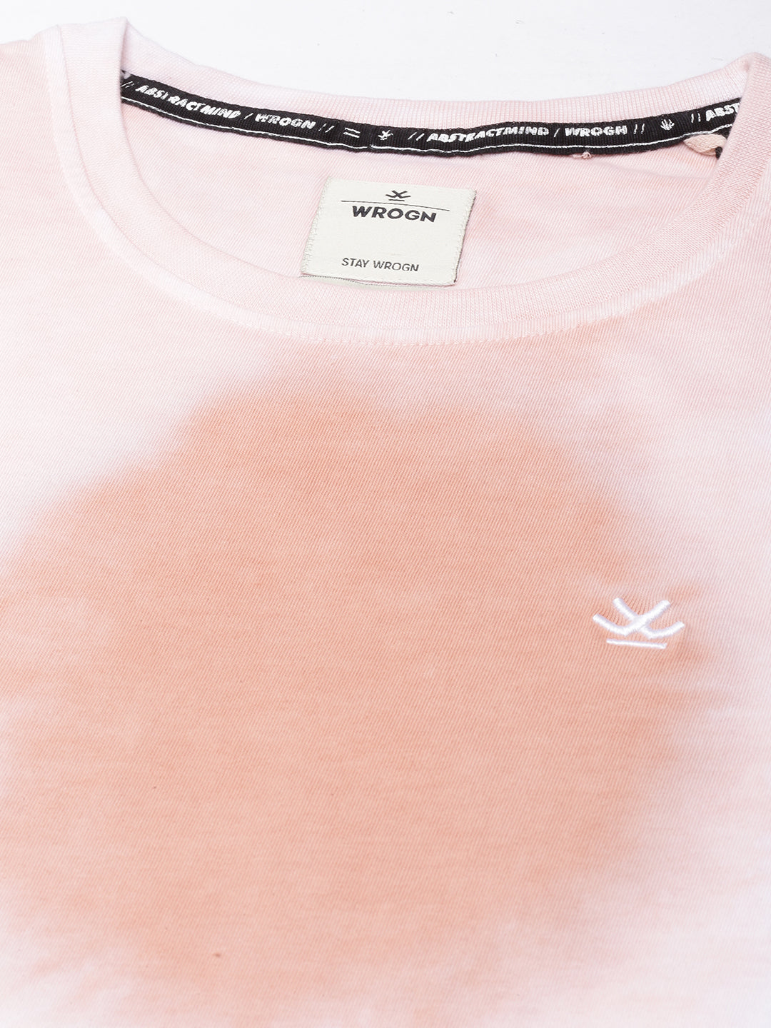 Dyed Abstract Peach T-Shirt