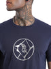 Premium Navy Foil Logo Printed T-Shirt