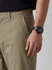 Straight Fit Solid Trouser | Khaki