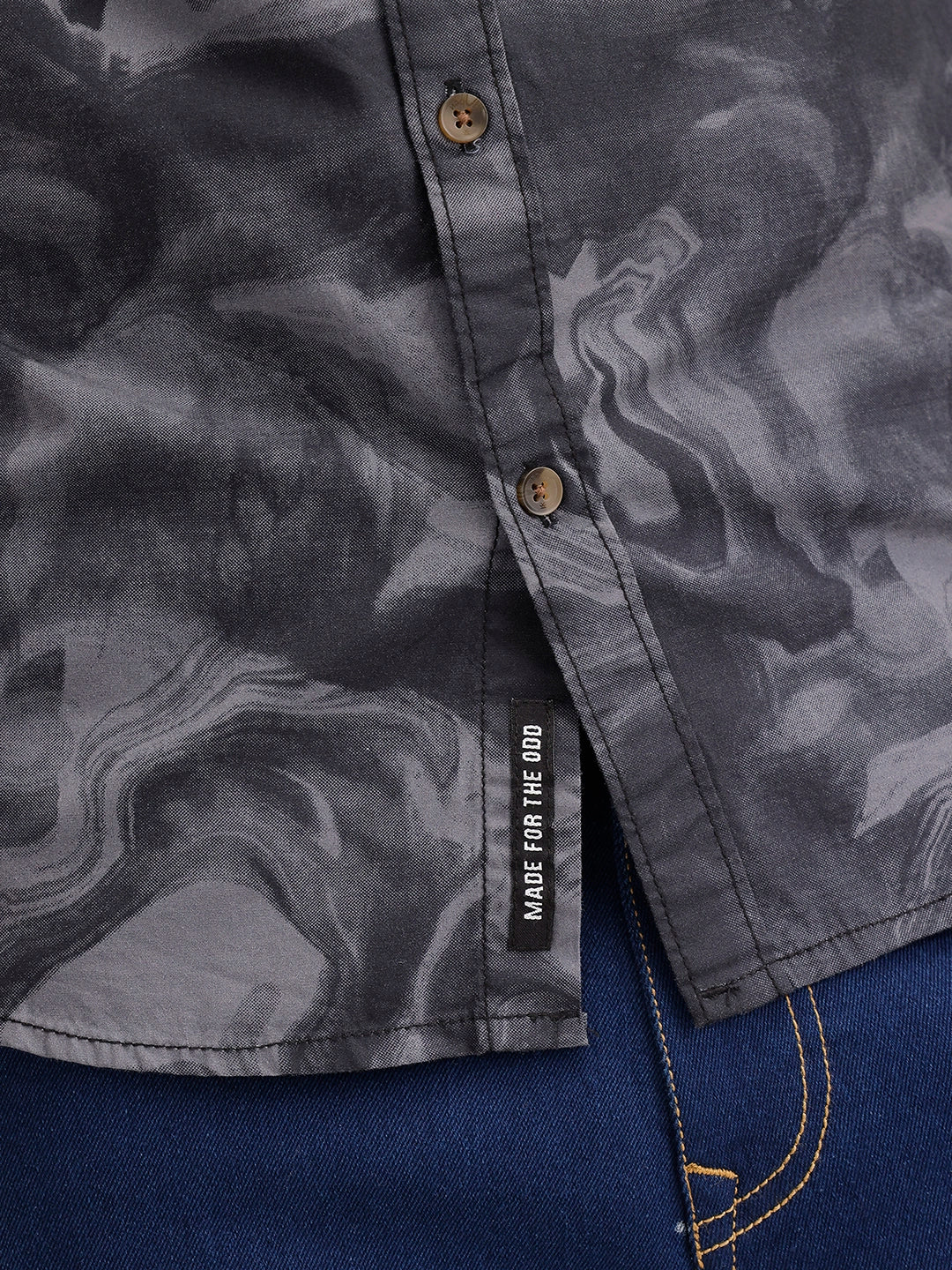 Regular Fit AOP Shirt | Black