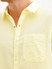 Solid Relaxed Fit Textured Shirt | Yellow