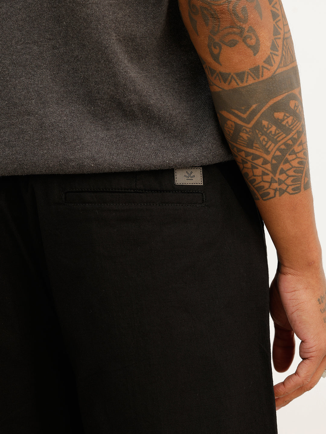 Solid Loose Fit Trouser | Black