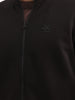 Solid Comfort Fit Zipper Jacket | Black