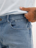 Slim Fit Faded Denim Jeans | Light Blue