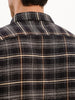 Slim Fit Grindle Flannel Checkered Shirt | Black