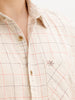 Regular Fit Full Sleeve Checkered Shirt | Beige | WWSH0730MAZ