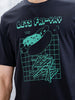 Men’S Casual Regular Fit Graphic Tshirt | Black