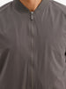 Solid Regular Fit Zipper Jacket | Grey