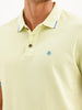 Solid Tipping Collar Polo T-Shirt | Green