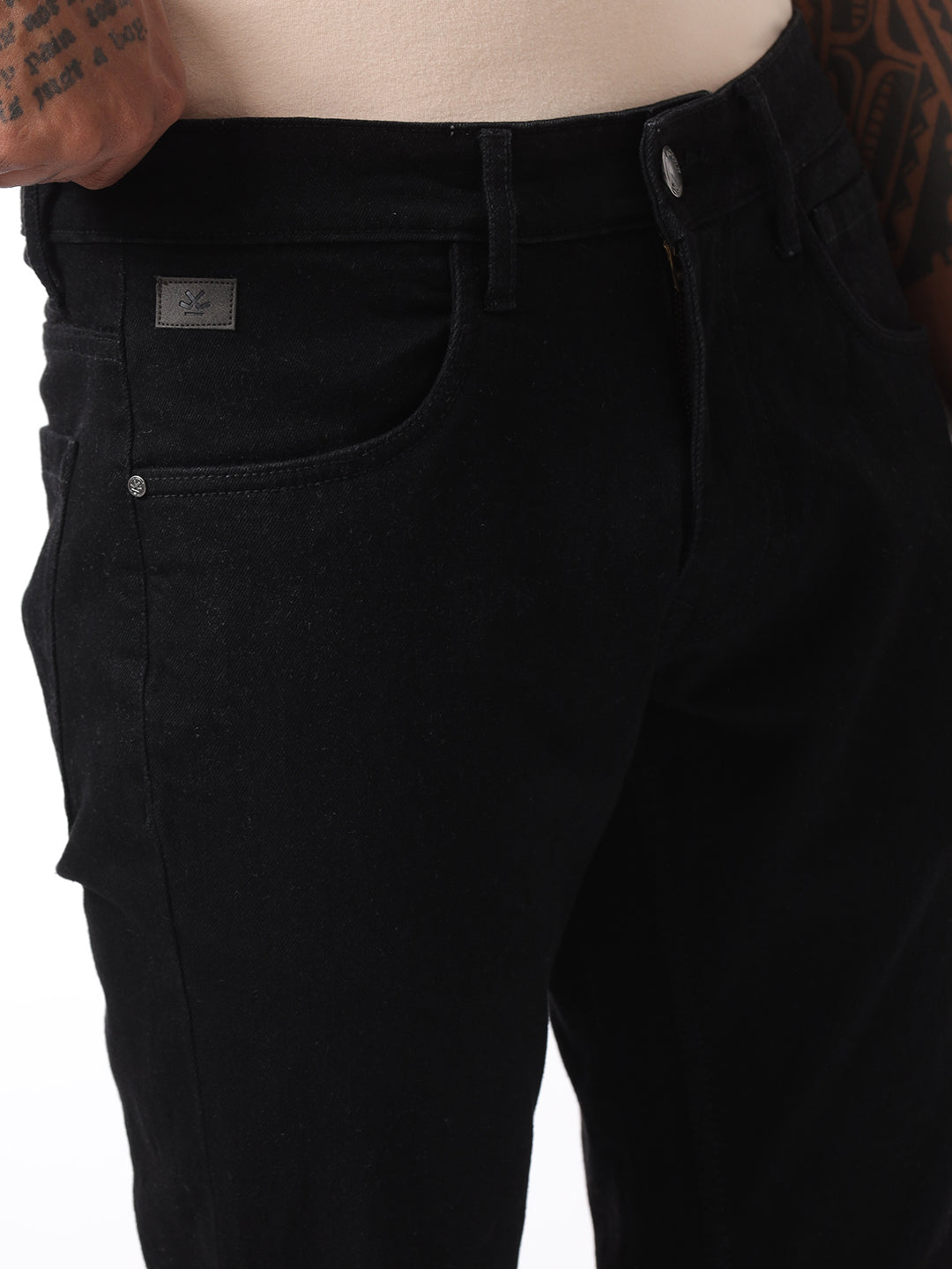 Classic Black Slim Tapered Jeans