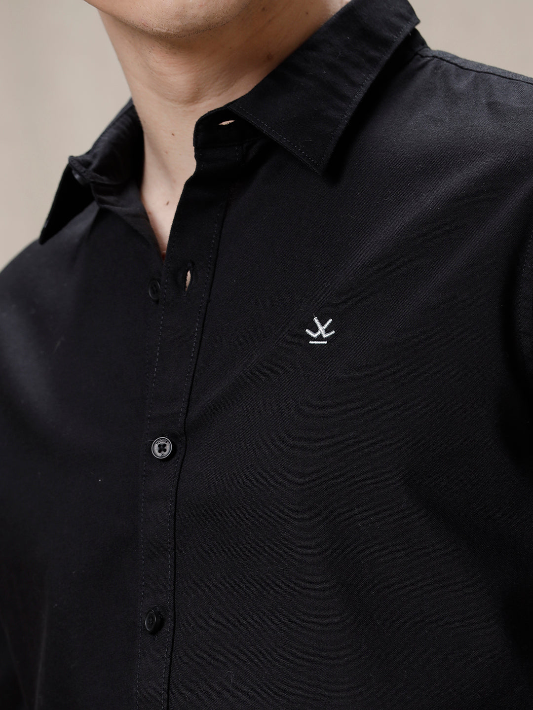 Basic Black Solid Shirt