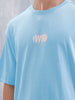 Casual Men Oversized Fit Tee With Graphic | Blue